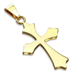 Anhänger Keltenkreuz Gold aus Edelstahl Unisex