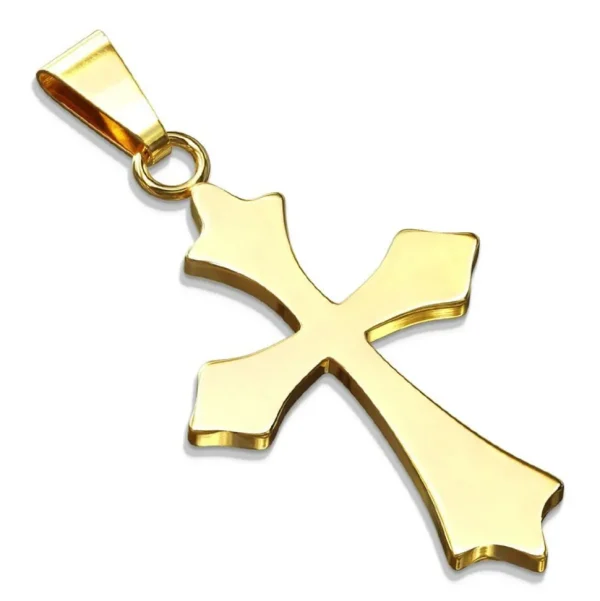 Anhänger Keltenkreuz Gold aus Edelstahl Unisex