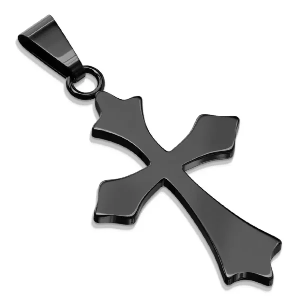 Anhänger Keltenkreuz Schwarz aus Edelstahl Unisex