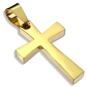 Anhänger Kreuz Gold aus Edelstahl Unisex