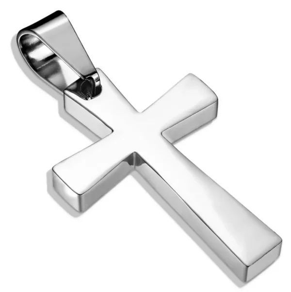 Anhänger Kreuz Silber aus Edelstahl Unisex