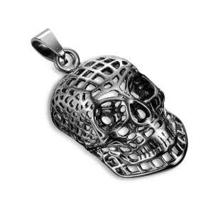 Anhänger Skull schwarz aus Edelstahl Unisex