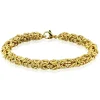 Armband mit verwobenen Gliedern Gold aus Edelstahl Unisex