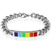 Armband Regenbogen Silber aus Edelstahl Unisex