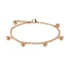 Bettelarmband Beads & Charms Rosegold aus Edelstahl Damen