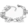 Bettelarmband Schmetterling silber aus Edelstahl Damen