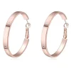 Creolen Circle Rosegold aus Messing Damen