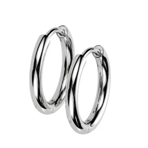 Creolen klassisch 12 mm aus Titan Unisex