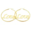 Creolen Love gold aus Edelstahl Damen