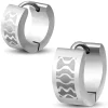 Creolen Waves 6mm Silber aus Edelstahl Unisex