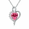 Kette Crazy Heart Silber aus Messing Damen