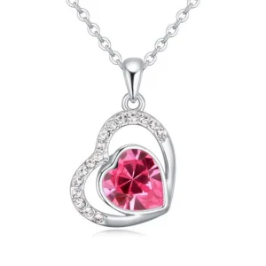 Kette Crazy Heart Silber aus Messing für Damen