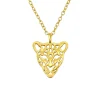 Kette Leopard goldfarben aus 925 Silber Damen