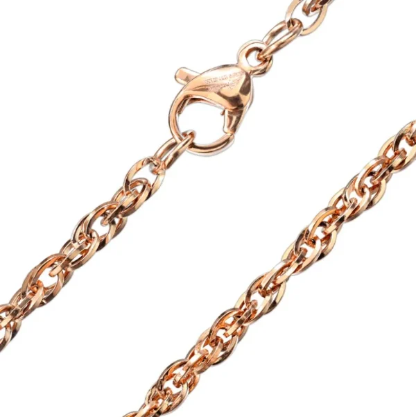 Kette Rosegold aus Edelstahl Unisex