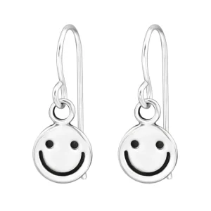 Ohrhänger lachender Smiley aus 925 Silber Damen