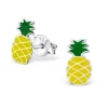 Ohrstecker Ananas aus 925 Silber Kinder