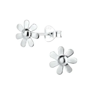 Ohrstecker Blume aus 925 Silber Kinder