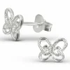 Ohrstecker Butterfly aus 925 Silber Damen