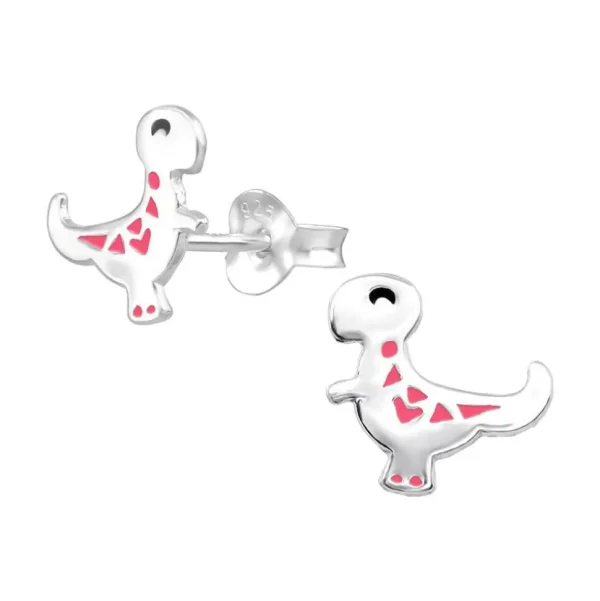 Ohrstecker Dinosaurier aus 925 Silber Kinder