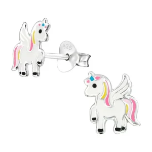 Ohrstecker Einhorn aus 925 Silber Damen