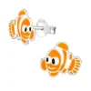 Ohrstecker Fisch Nemo aus 925 Silber Kinder