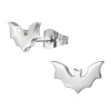 Ohrstecker Fledermaus silber aus Edelstahl Unisex