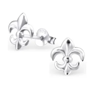 Ohrstecker Fleur de Lis aus 925 Silber Damen