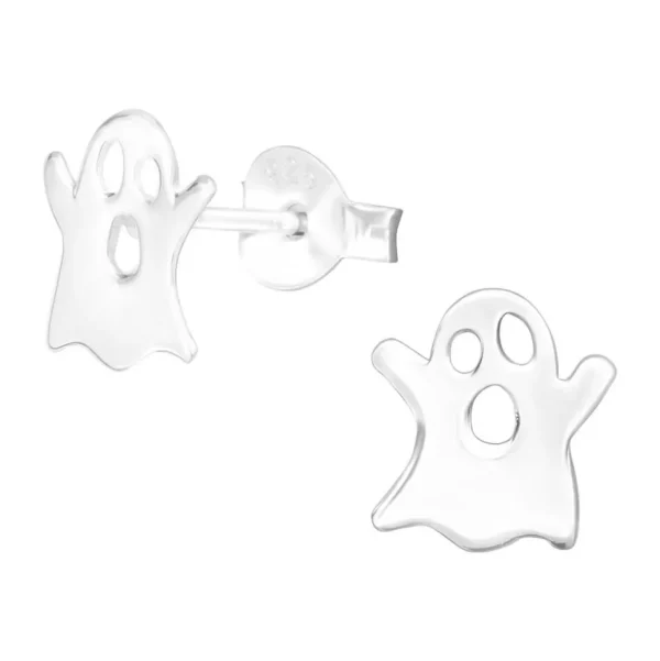 Ohrstecker Geist für Halloween-Fans aus 925 Silber