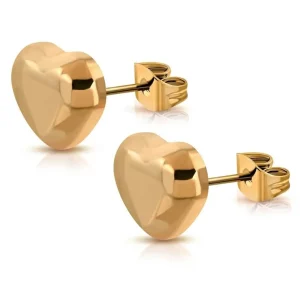 Ohrstecker Herzchen Rosegold aus Edelstahl Damen