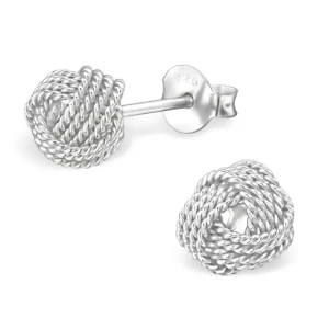 Ohrstecker Knot aus 925 Silber Damen