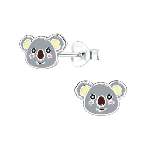 Ohrstecker Koala aus 925 Silber Kinder