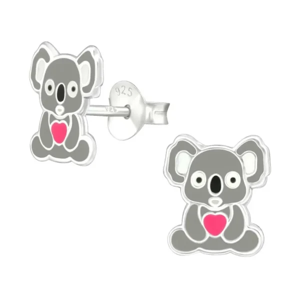 Ohrstecker Koala aus 925 Silber Kinder