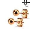 Ohrstecker Perle 5mm Rosegold aus Edelstahl Damen