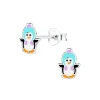 Ohrstecker Pinguin aus 925 Silber Kinder