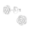 Ohrstecker Rose aus 925 Silber Damen