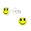 Ohrstecker Smiley aus 925 Silber Kinder