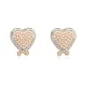 Ohrstecker Sparkling Heart gold aus Messing Damen