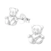 Ohrstecker Teddybär aus 925 Silber Damen