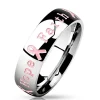 Ring Courage Strength Hope Faith Silber aus Edelstahl Unisex