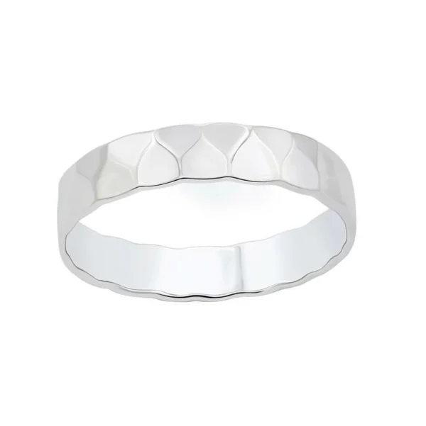 Ring gehämmert aus 925 Silber Damen