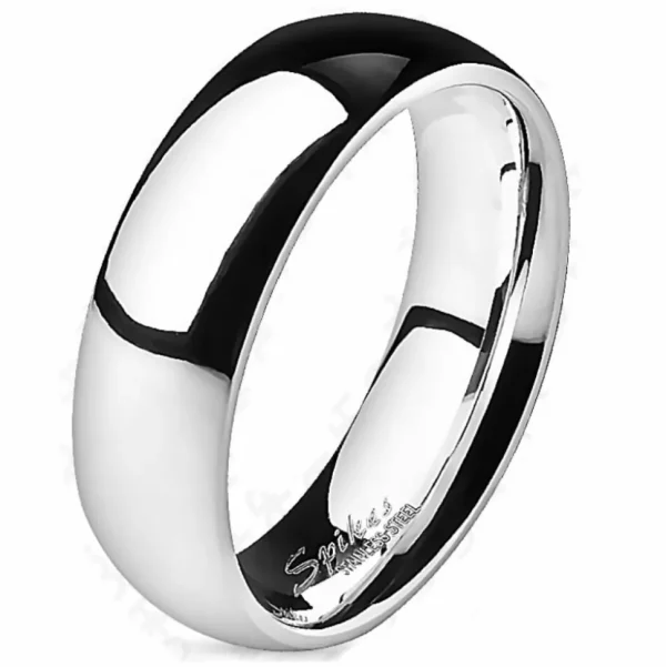 Ring hochglanzpoliert Silber aus Titan Unisex