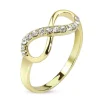 Ring Infinity Gold aus Messing Damen