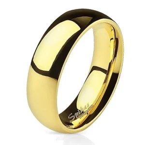 Ring klassisch Gold aus Edelstahl Unisex