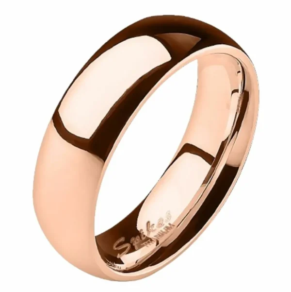 Ring klassisch Rosegold aus Titan Damen