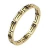 Ring Labyrinth mit Aussparungen gold aus Edelstahl Unisex