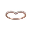 Ring mit 21 gefassten Kristallen Rosegold aus 925 Silber Damen