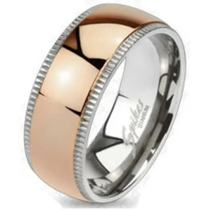 Ring Mittelring Rosegold Silber aus Titan Damen