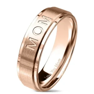 Ring MOM Mama aus Edelstahl Damen