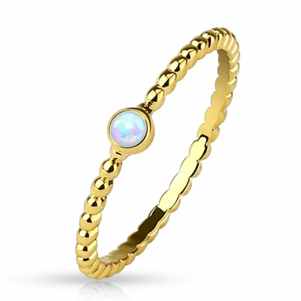 Ring Opal Gold aus Messing Damen