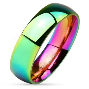 Ring Regenbogen Bunt aus Edelstahl Unisex